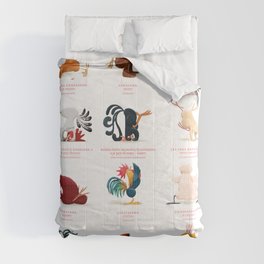 Chicken Yoga Comforter