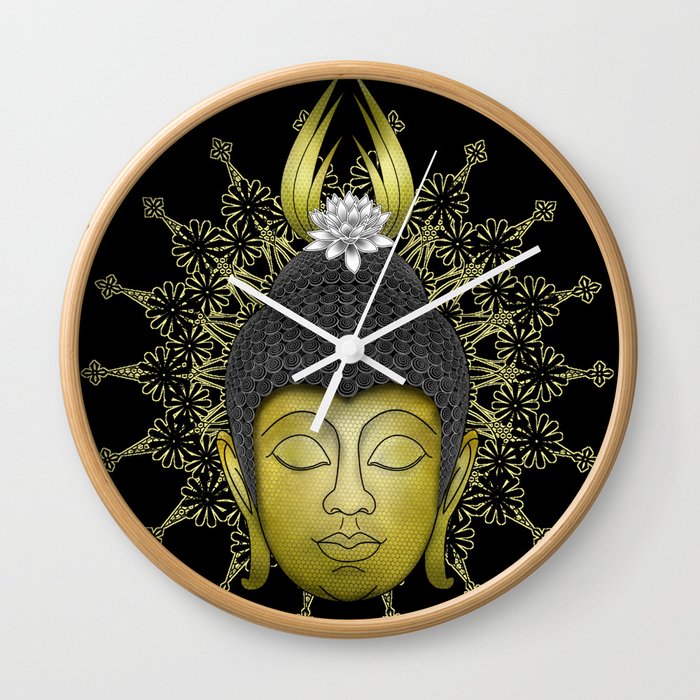 Buddha Face Wall Clock