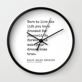 14   | Ralph Waldo Emerson Quotes | 200727 Wall Clock