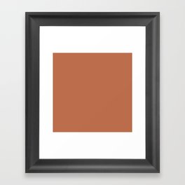 Orange Bronze Framed Art Print
