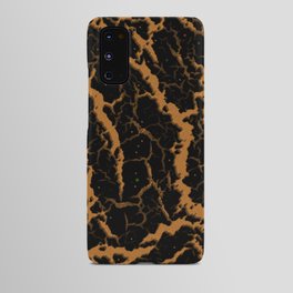 Cracked Space Lava - Bronze Android Case