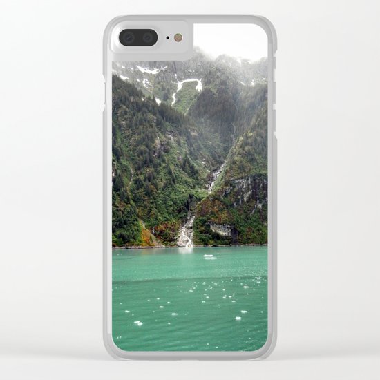 Green Landscape Clear iPhone Case