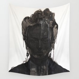 Portrait of Frida Kahlo Wall Tapestry