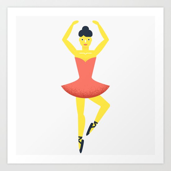 Ballet dancer, beloved The Nutcracker Art Print
