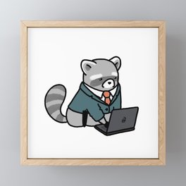 Professional raccoon Framed Mini Art Print