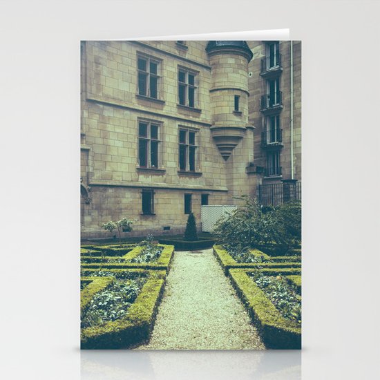 French Garden Maze Stationery Cards