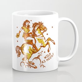 Funny Cowgirl On A Horse Mug