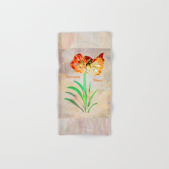 Amaryllis Amore Hand & Bath Towel