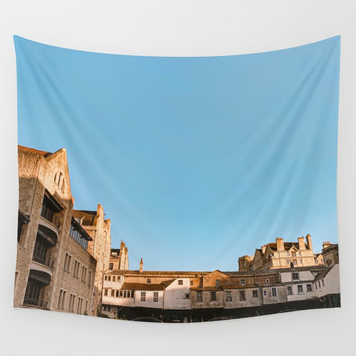 Great Britain Photography - Pulteney Bridge Going Over The River Wall Tapestry