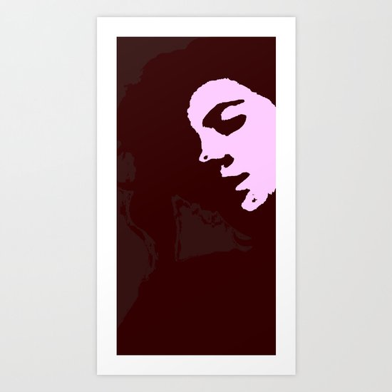 Stamp Geisha Art Print