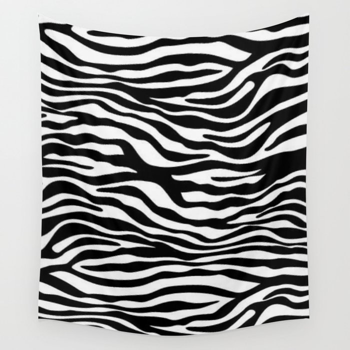 Zebra Stripes Pattern Fashion Style Wall Tapestry