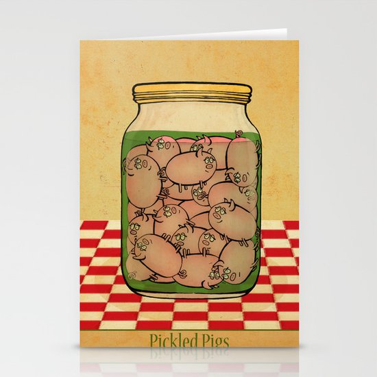 Pickled Pig Revisited Stationery Cards