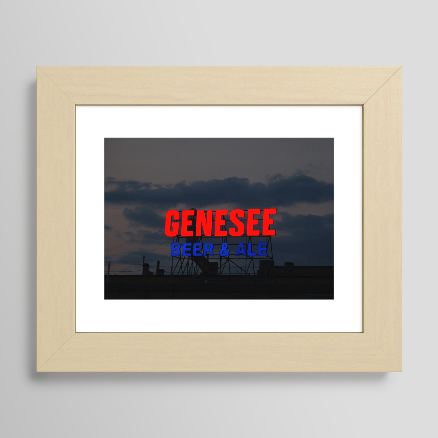 GENESEE BEER & ALE FRAMED COLOR AD PRINTS YOUR CHOICE