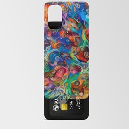 Swirling Color Composition Android Card Case