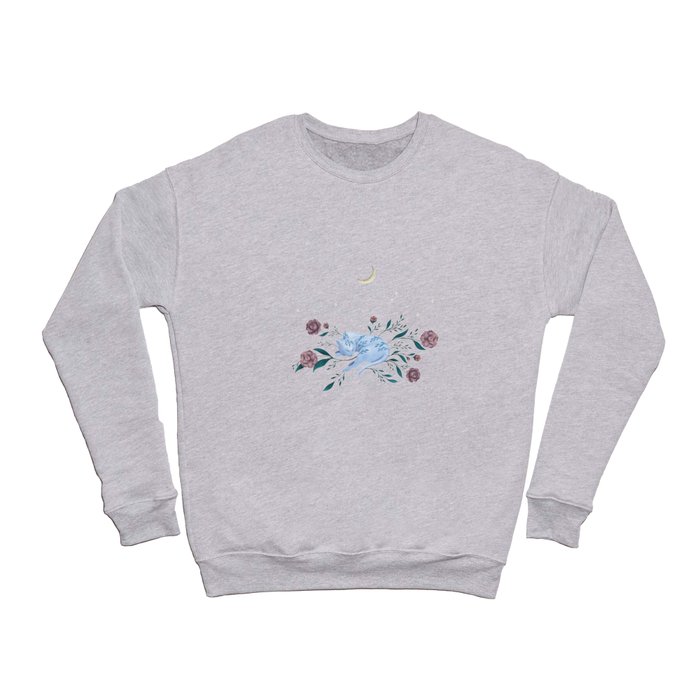 Cat Dreaming of the Moon Crewneck Sweatshirt