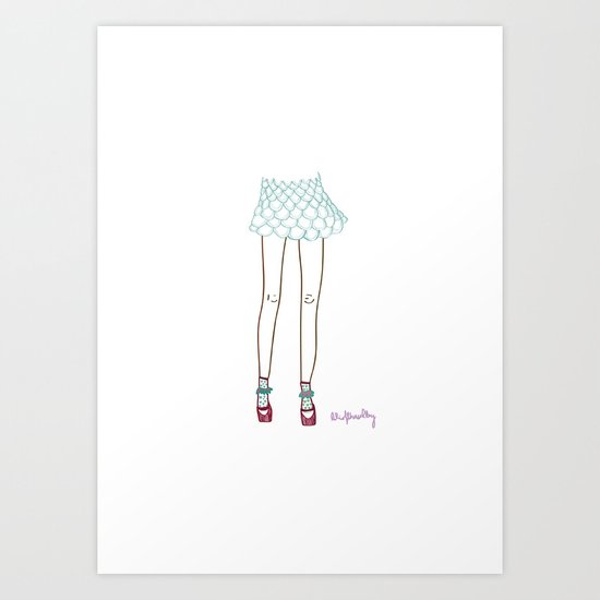 mermaid´s legs Art Print