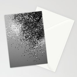 Sparkling Silver Gray Lady Glitter #1 #shiny #decor #art #society6 Stationery Card