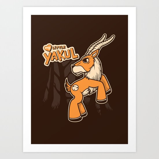 My Little Yakul Art Print