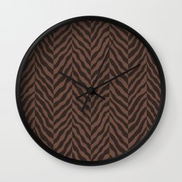 Abstract Zebra chevron pattern. Digital animal print Illustration Background. Wall Clock