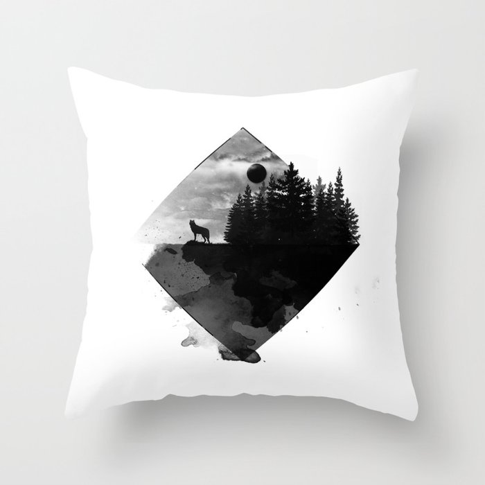 Landscape - Wild Forest Throw Pillow