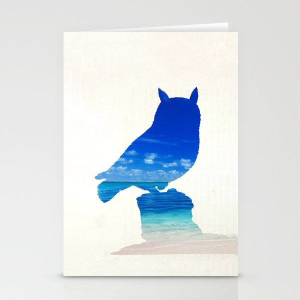 ocean owl Stationery Cards