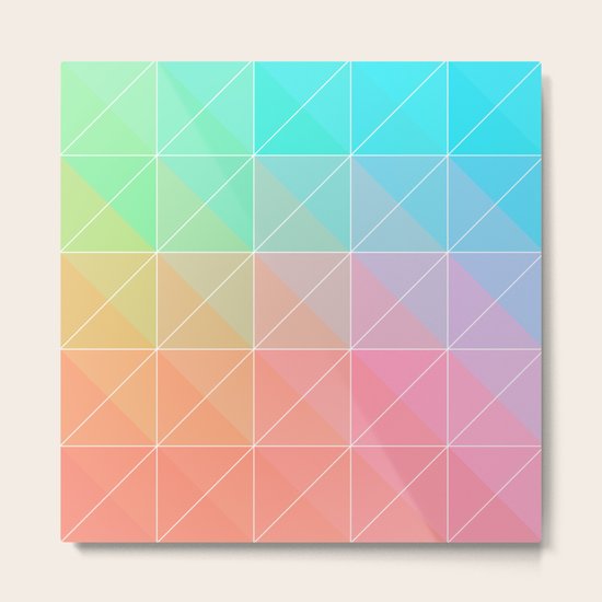 Gradient Metal Print