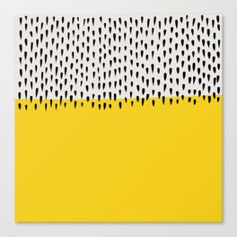 Mid Century abstract Yellow Canvas Print