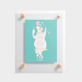 There is always time for a Dance Party (aqua) Floating Acrylic Print