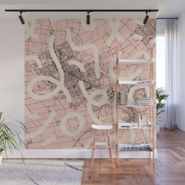 Canada - Kitchener MAP - Artistic City Drawing Wall Mural