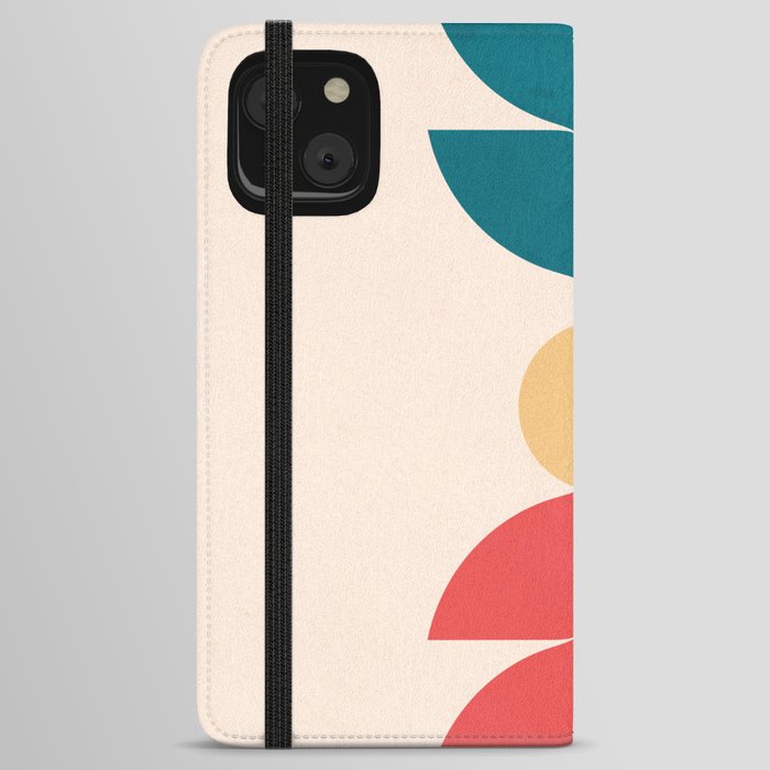 Colorful - Minimalist Geometric Shapes iPhone Wallet Case