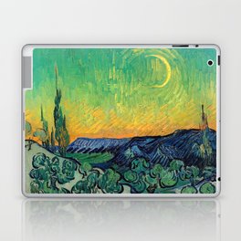 Vincent van Gogh - Moonlit Landscape with Couple Walking Laptop Skin