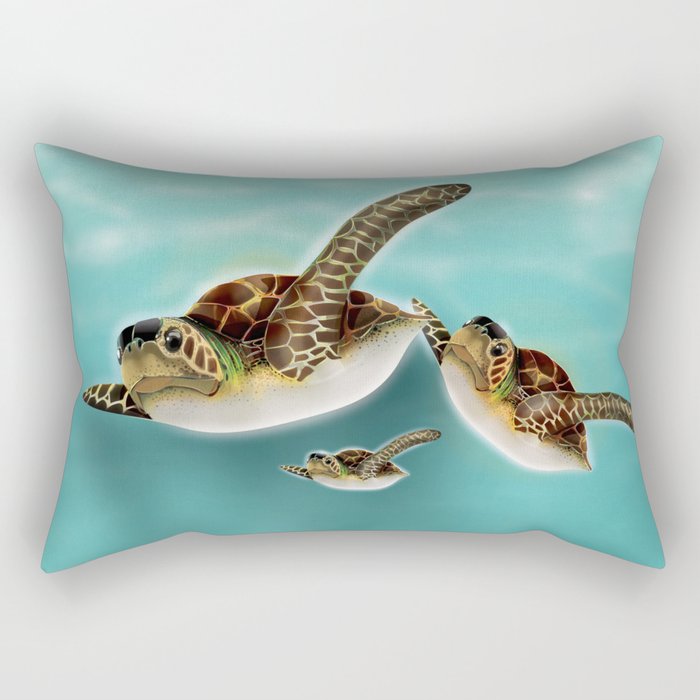 Sea Turtles Rectangular Pillow