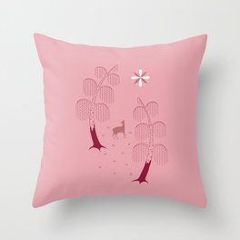 Motherland (pink) Throw Pillow