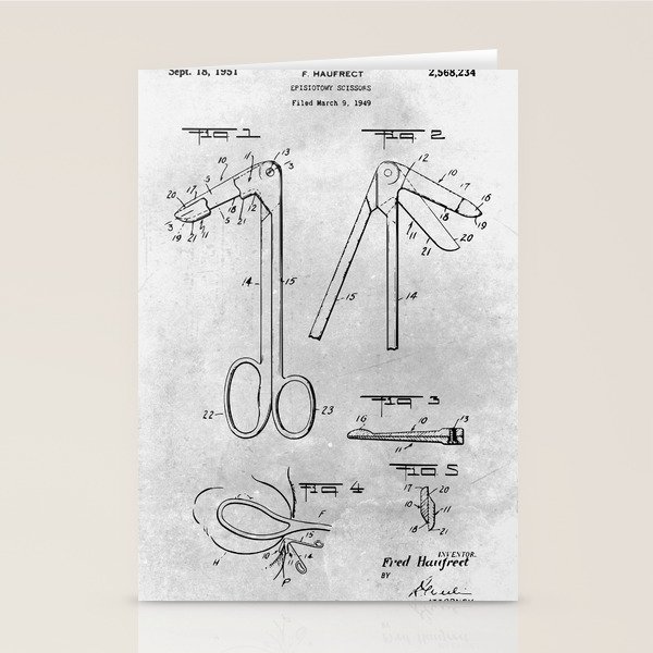 Episiotomy scissors Stationery Cards by Xavier Vieira Society6