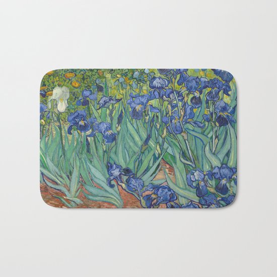 Irises by Vincent van Gogh Bath Mat