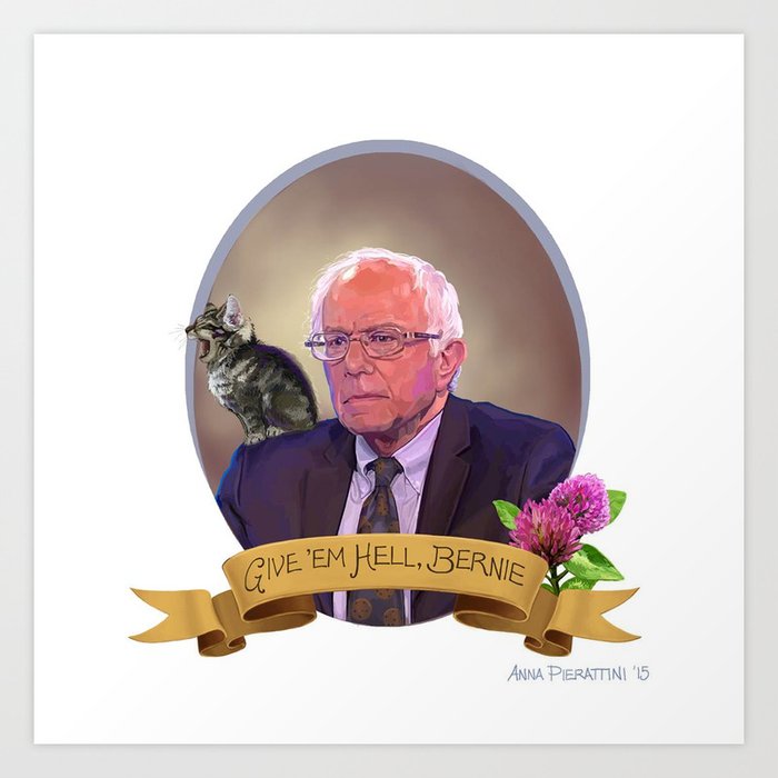 Bernie & Very Small Kitten Art Print