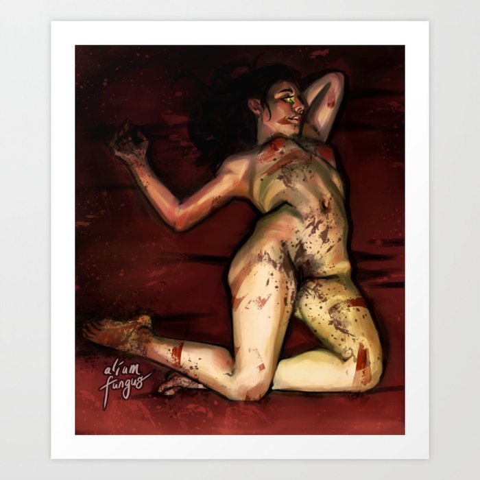 The Ecstasy of Blood Art Print