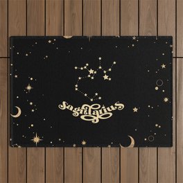 sagittarius zodiac constellation (ix 2021) Outdoor Rug
