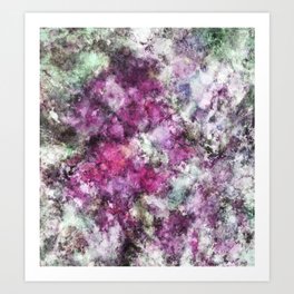 The quiet purple clouds Art Print
