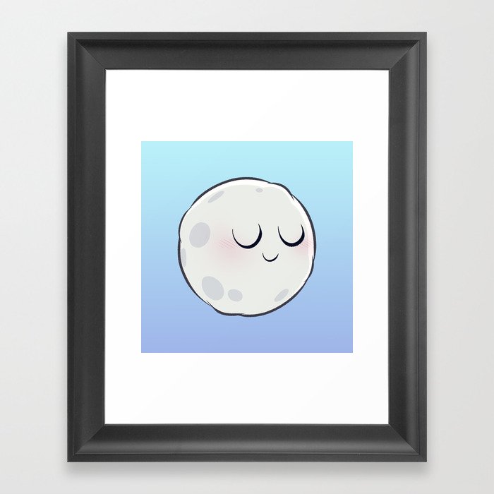 Moon. Framed Art Print