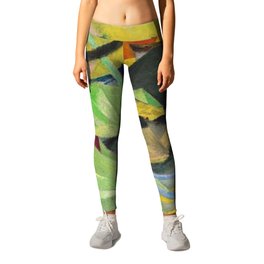 The Bicycle Race, the Grand Tour by Lyonel Feininger Leggings | Professional, Sports, Race, Tourdefrance, Cycling, Pro, Teams, Bikes, Cyclists, Road 