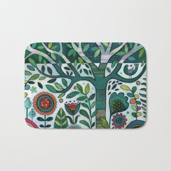 Leafy Garden Bath Mat