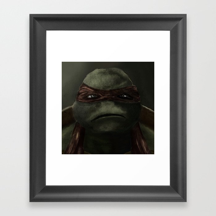 ninja turtle Framed Art Print