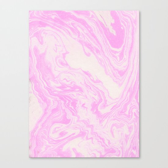 Akiko - spilled ink art print monoprint handmade japanese paper marble paper texture pattern map Canvas Print