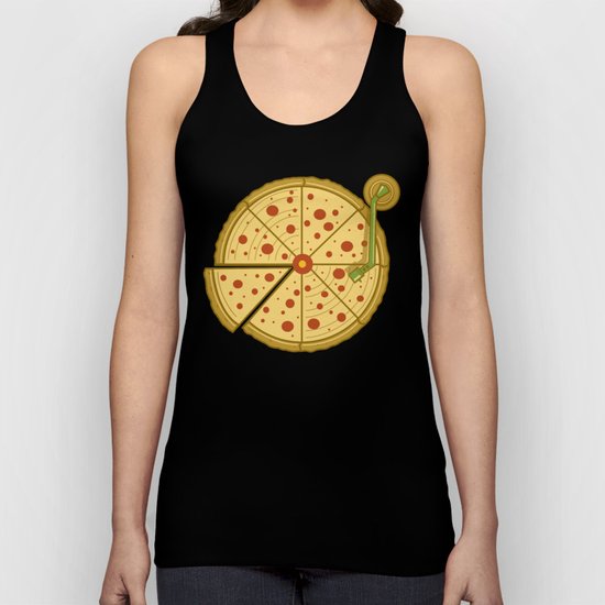 Pizza Vinyl Unisex Tank Top