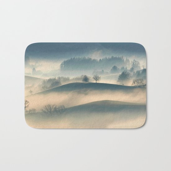 Foggy Hills Bath Mat
