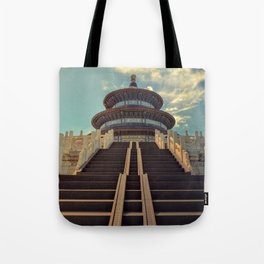 China Photography - Beautiful Temple Under The Blue Sky In Beijing Tote Bag