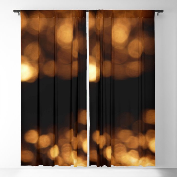 Light and golden circle 2 Blackout Curtain