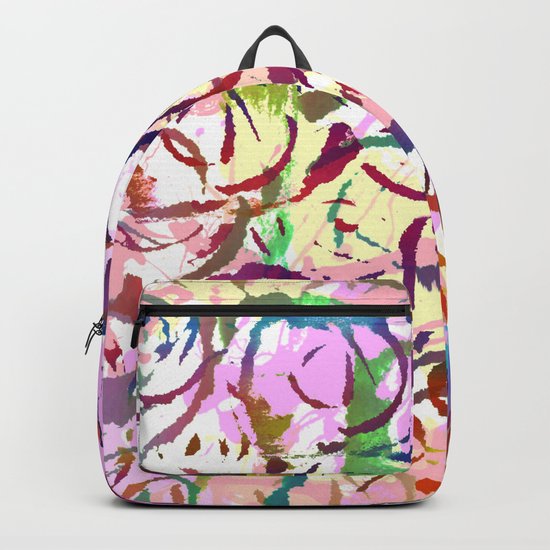 abstract roses silhouettes Backpack