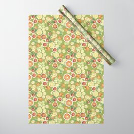 Oranges_green Wrapping Paper